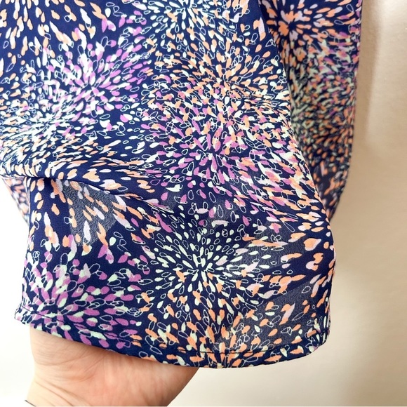 GNW Colorful Abstract Print Lightweight Sleeveless Blouse Small S - Picture 8 of 9